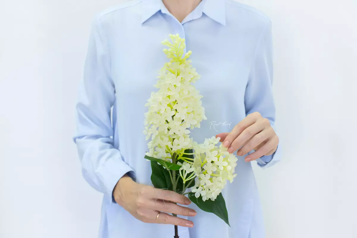 Сирень (2 ветки) - Белый