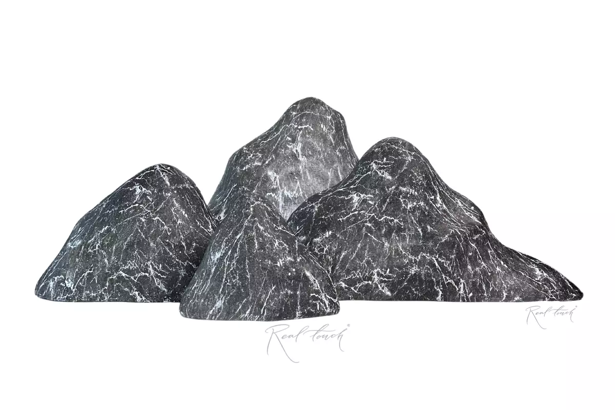 Камни искусственные (набор 4 шт) - Серый