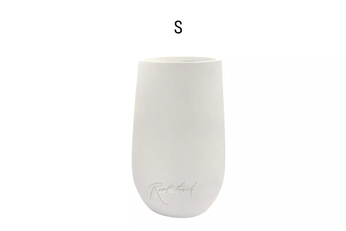 Кашпо Real Touch Base высокое S - 53/31 см - Белый