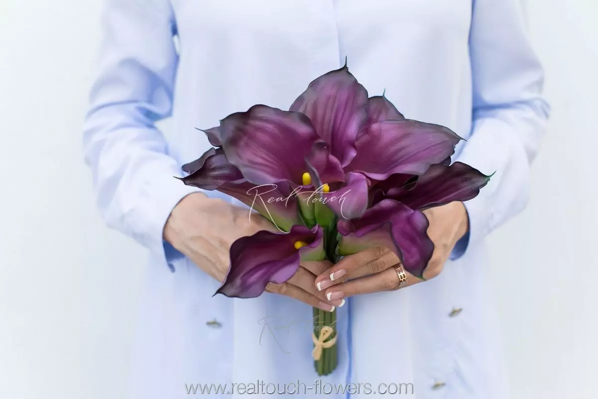 Букет калл 12 штук - Фиолетовый