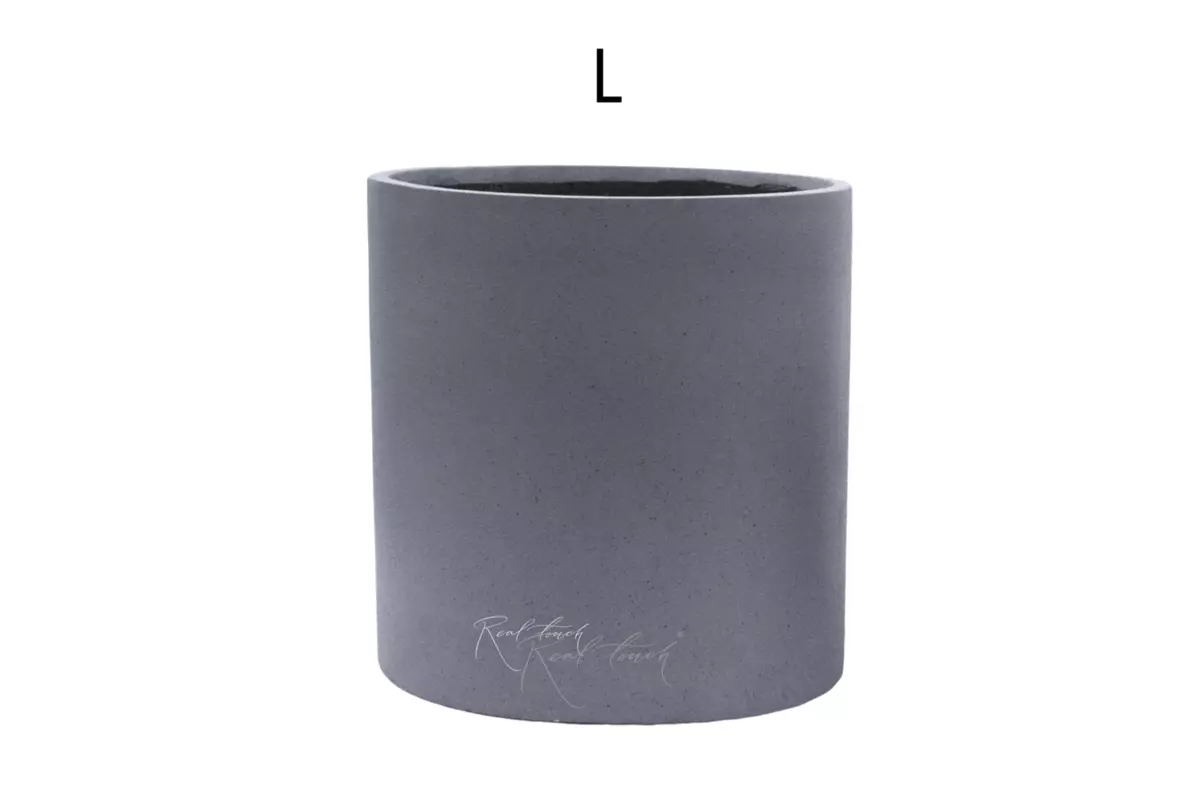Кашпо Real Touch Цилиндр 40/40 см (L).2260 - Серый Кашпо Real Touch Цилиндр 40/40 см (L).2260 - Серый