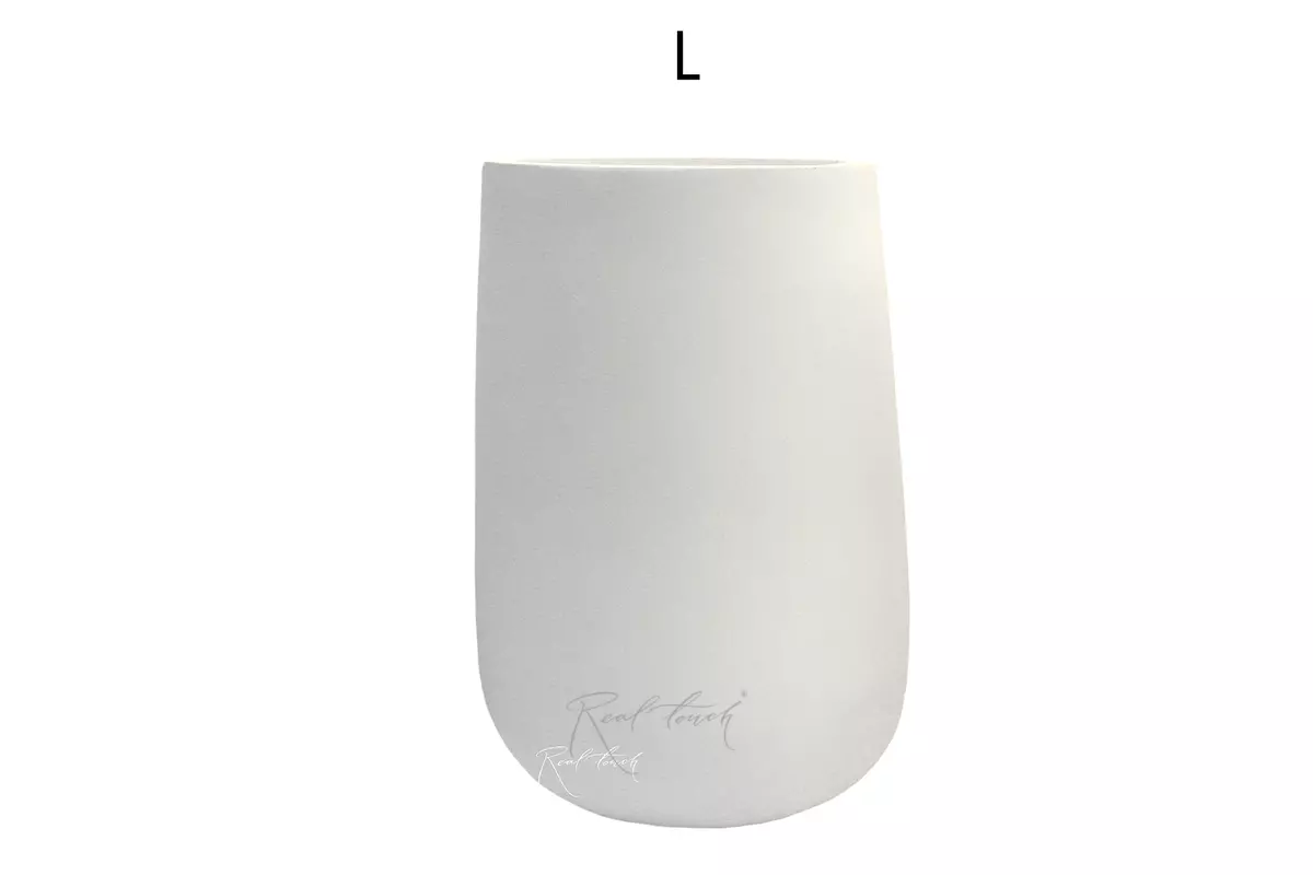 Кашпо Real Touch Base высокое L - 60/35,5 см - Белый