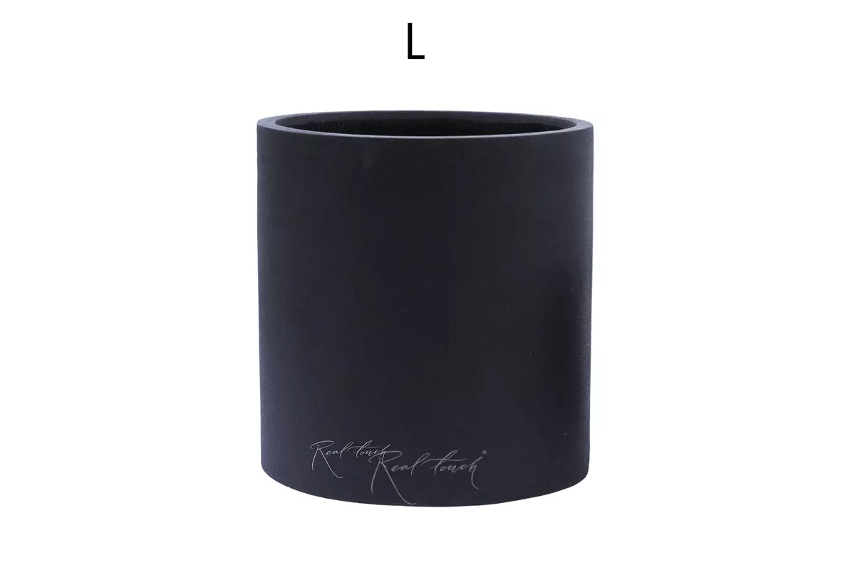 Кашпо Real Touch Цилиндр 40/40 см (L).2261 - Черный