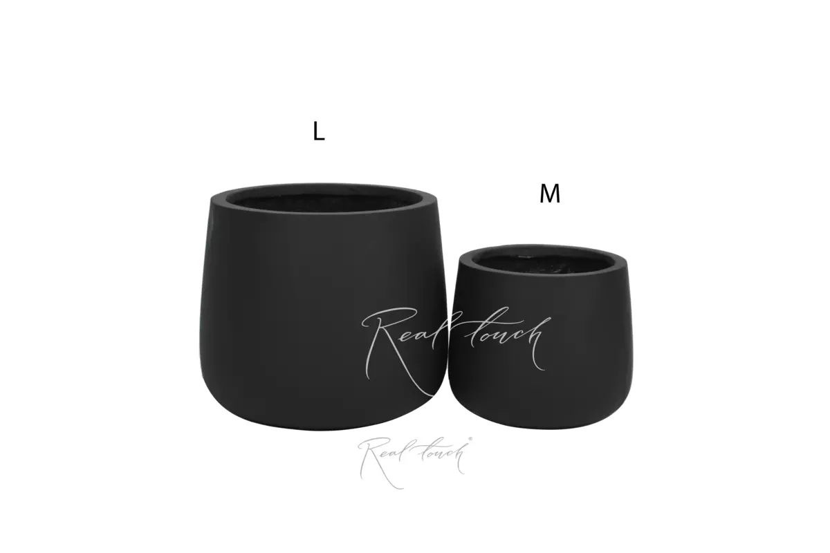 Кашпо Real Touch Ступка большая (L).2250 - Черный