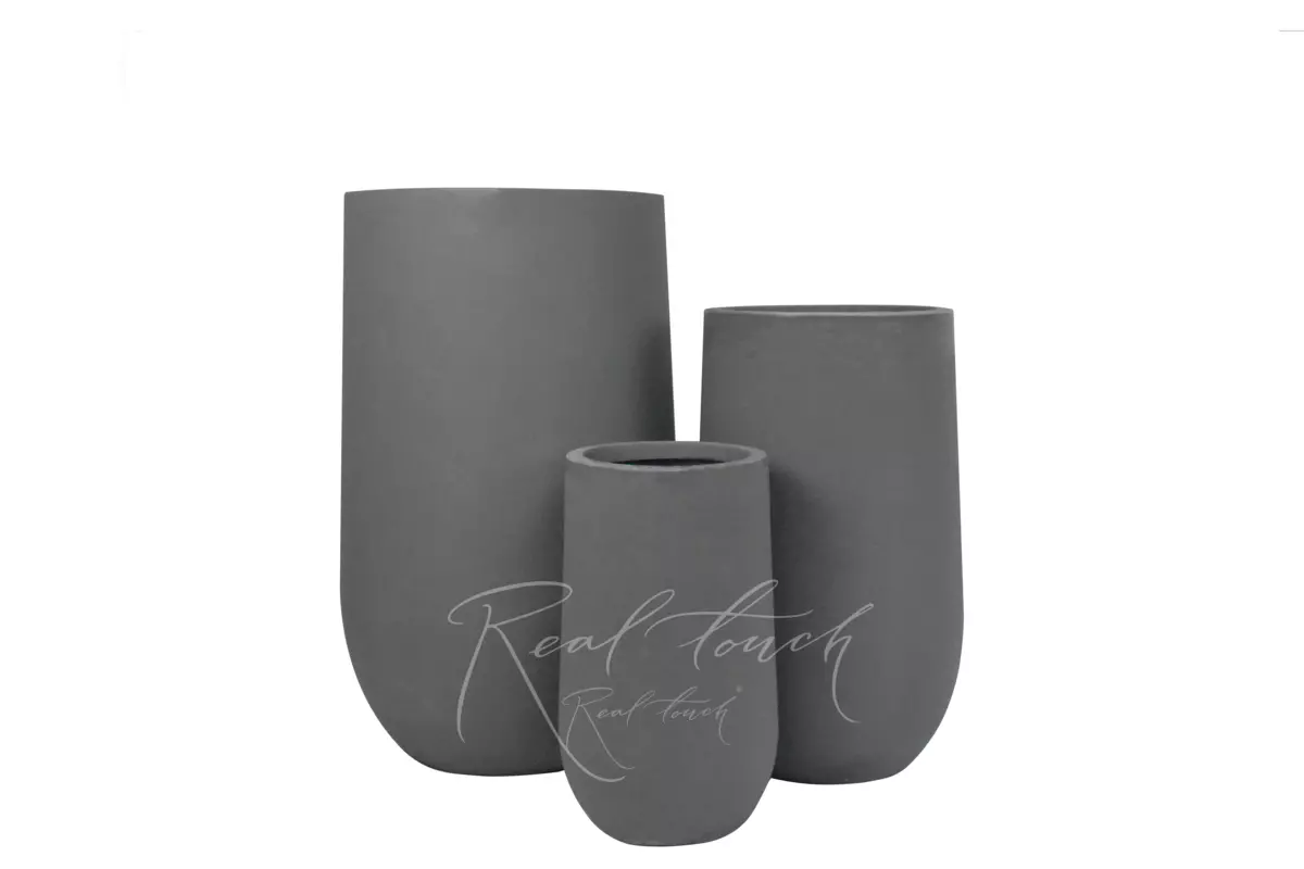 Кашпо Real Touch Base высокий (L).2210 - Серый