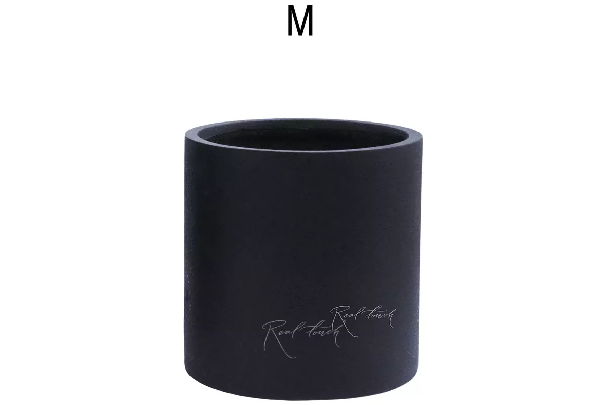 Кашпо Real Touch Цилиндр 30/30 см (M).2261 - Черный