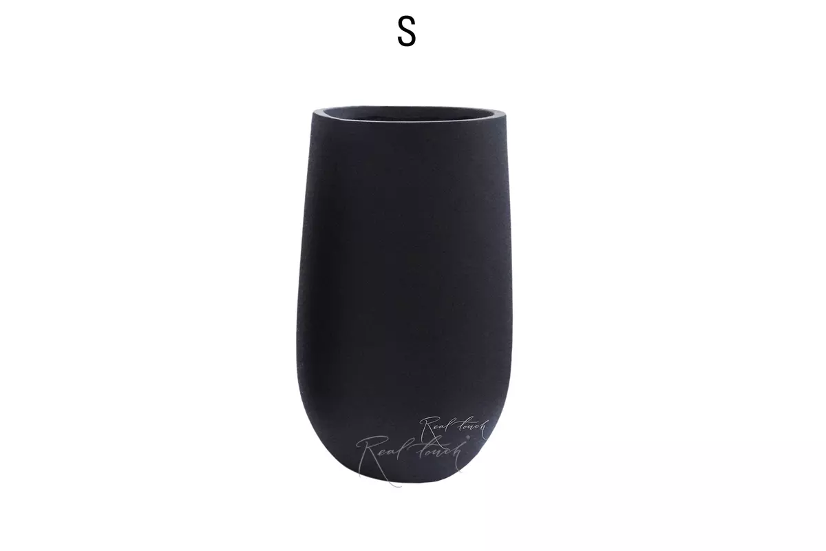 Кашпо Real Touch Base высокое S - 53/31 см - Черный