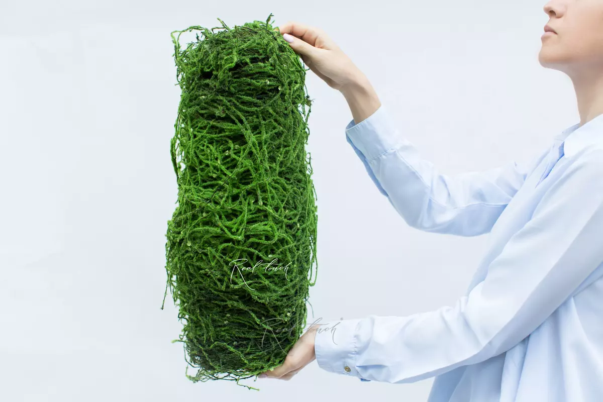 Цилиндр из веток со мхом 0,5м - Зеленый