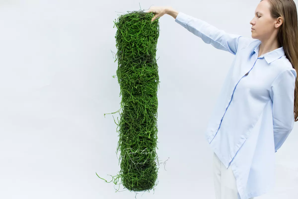 Цилиндр из веток со мхом 1м - Зеленый