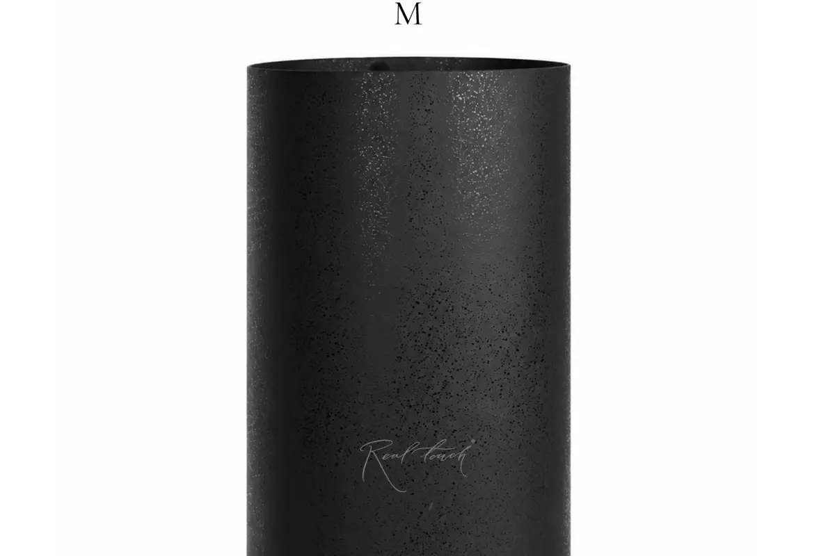 Кашпо Real Touch цилиндр высокий M - 50/25 см - Черный Кашпо Real Touch цилиндр высокий M - 50/25 см - Черный