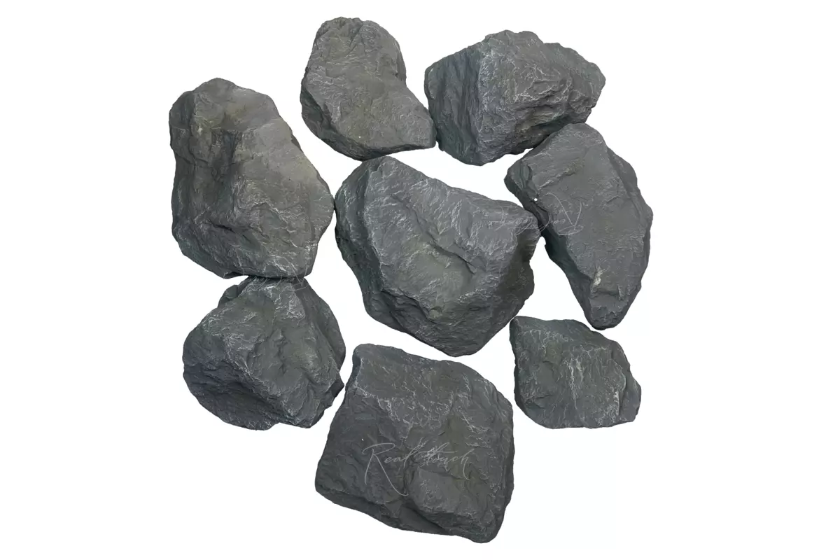 Камни искусственные (набор 8 шт) - Серый