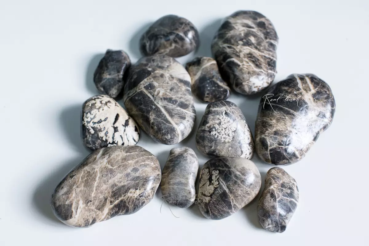 Камни искусственные (набор из 12шт) MY1211 А - Серый