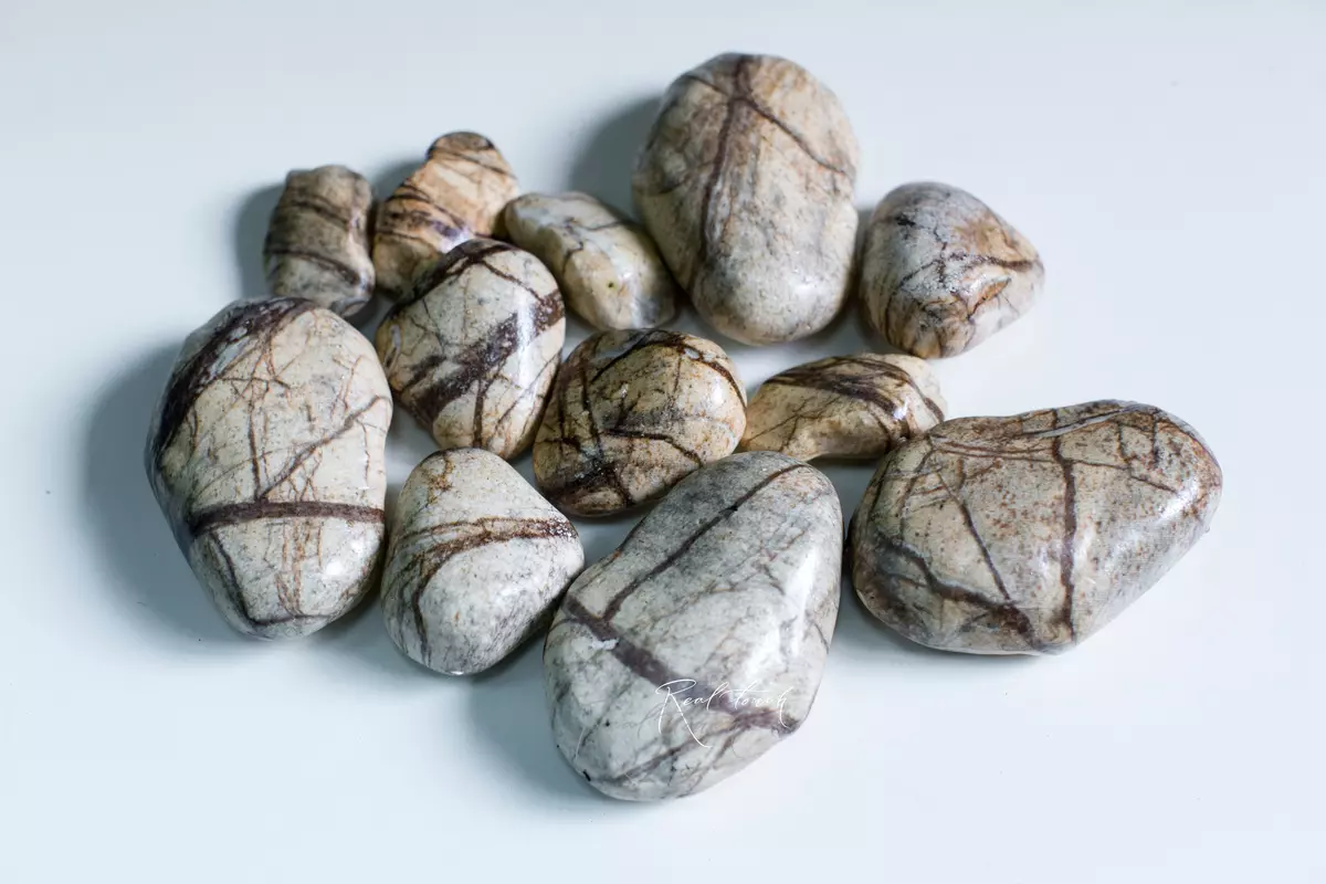 Камни искусственные (набор из 12шт) MY1211 В - Светло-коричневый